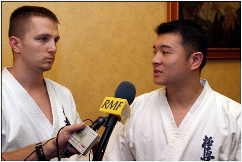 <b>press conference with karate<br />world champion Hitoshi Kiyama<br />Cracow, Poland</b><br />languages: Polish, Japanese, English